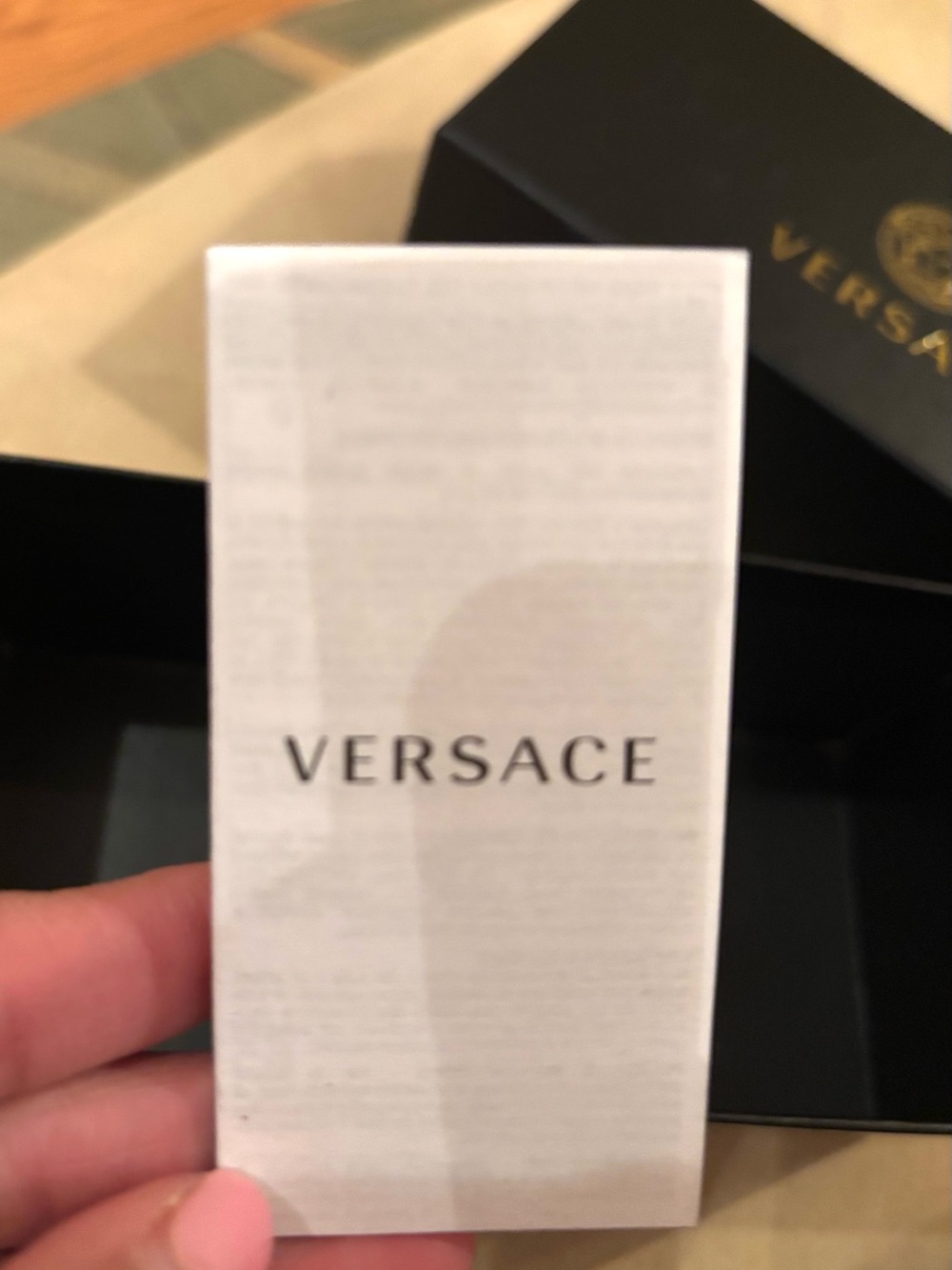 Authentic unisex White Versace Sunglasses 0VE4399 with gold logo - Picture 11 of 12
